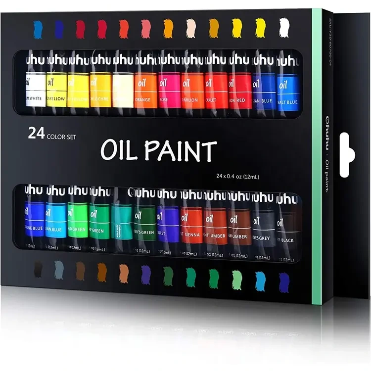Peinture à l'huile de tube en aluminium
