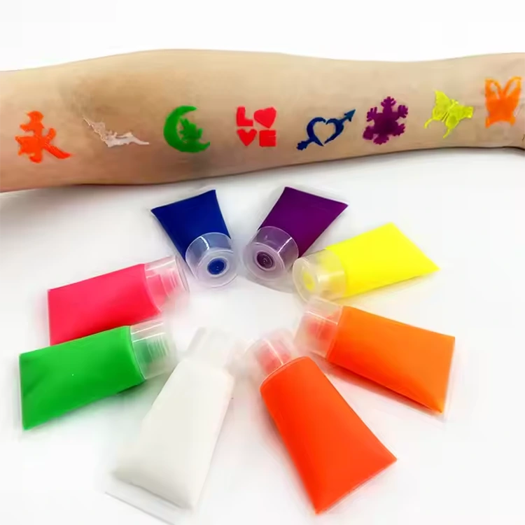 Emballage de bouteille peinture de doigt