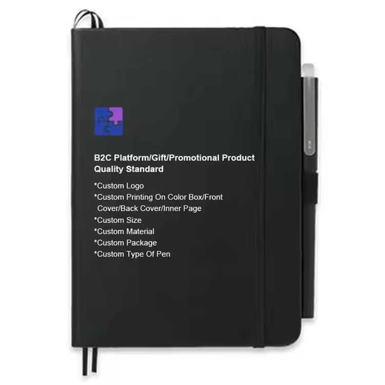 Cahier en cuir PU
