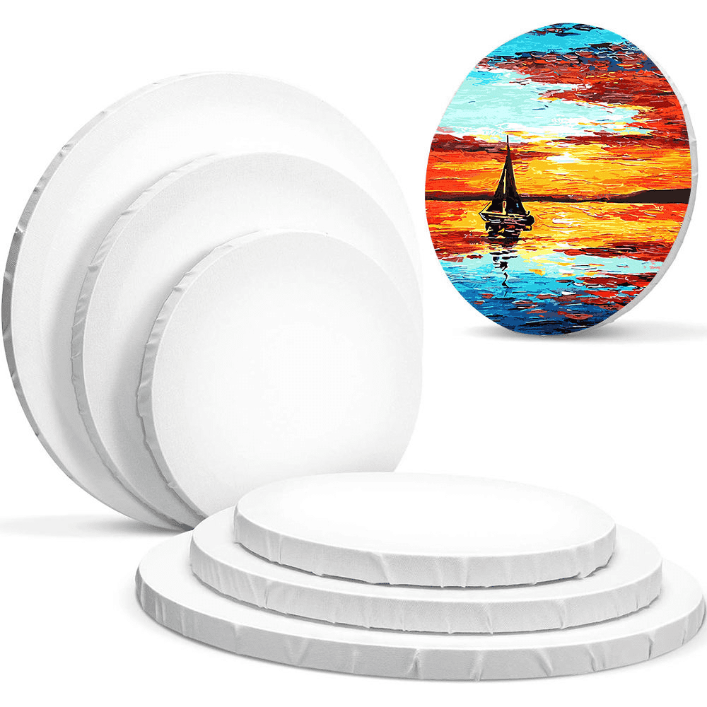 Toile de peinture ronde