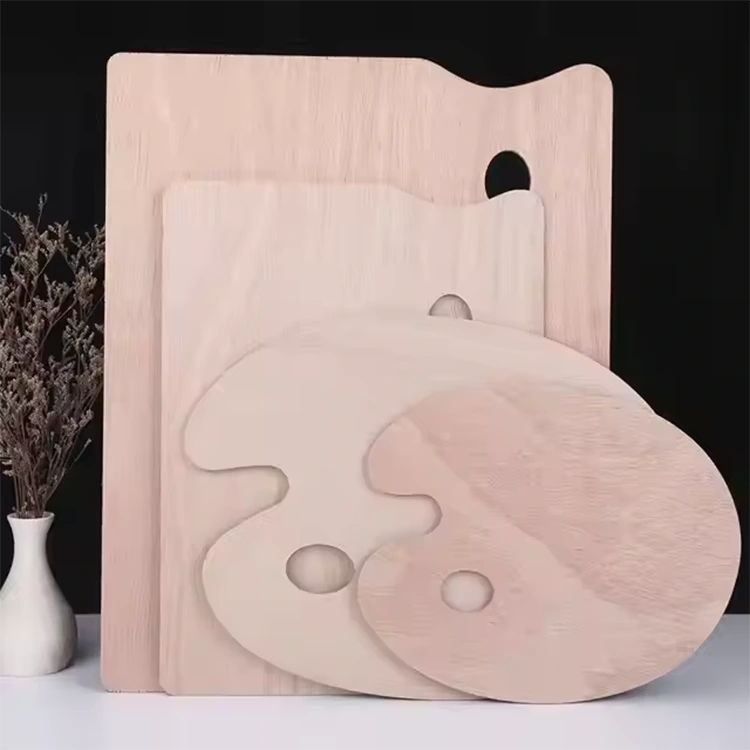 Palette de peinture en bois